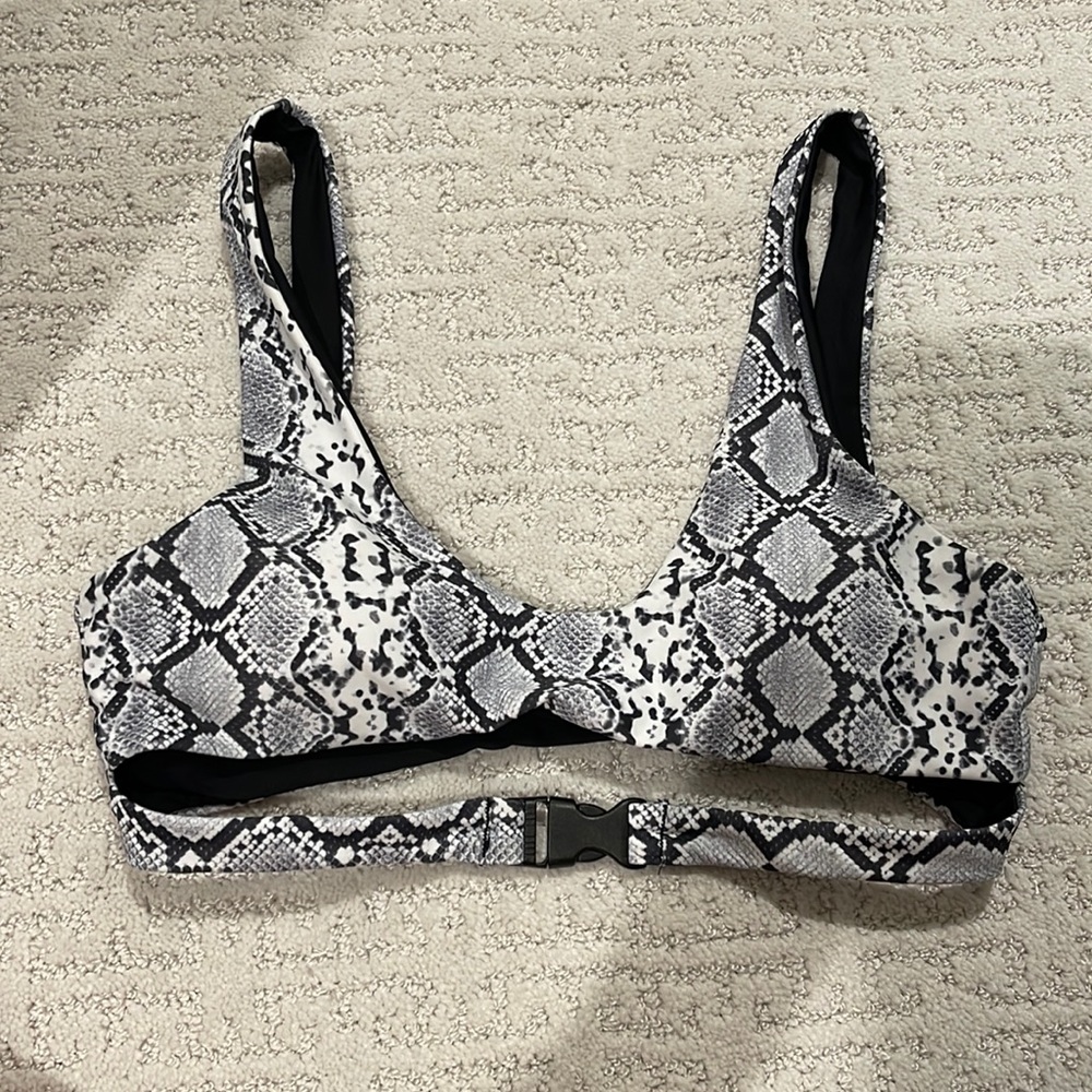 Snake bathing suit top with buckle size S